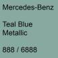 Preview: Mercedes-Benz, Teal Blue Metallic, 888 / 6888.